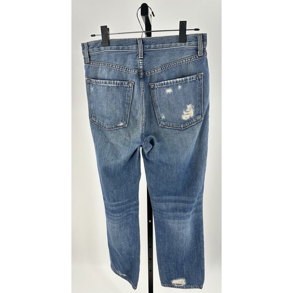 J Brand Ivy High Rise Distressed Jeans Bleach Wrecked Ripped Sz 24 Women Denim - Picture 6 of 11